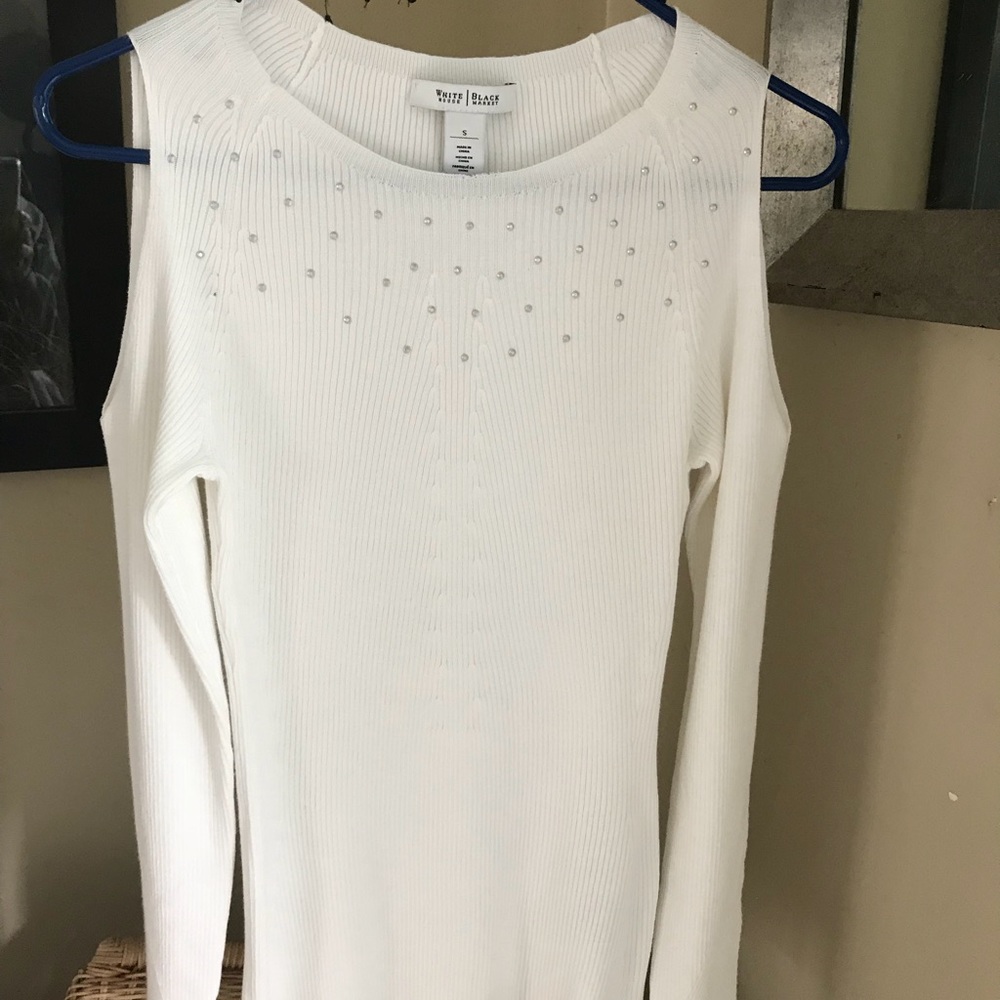 White House Black Market Cold-Shoulder Sweater